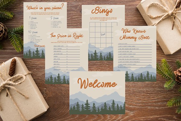 Download Baby Shower Games Sheets