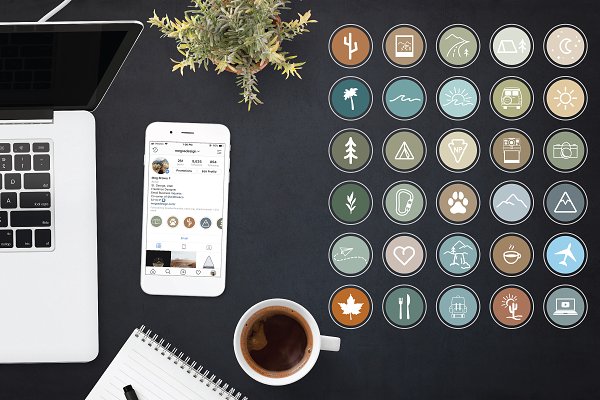 Download 30 Travel Instagram Highlight Icons