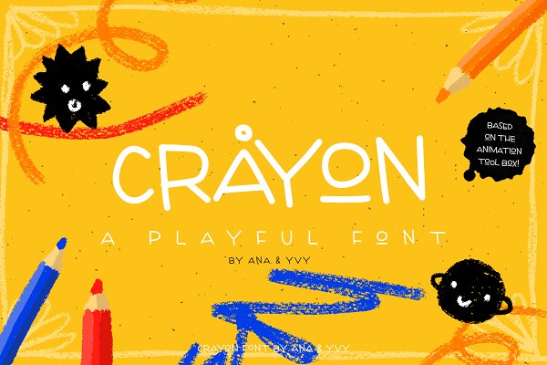 Download Crayon - handwritten playful font