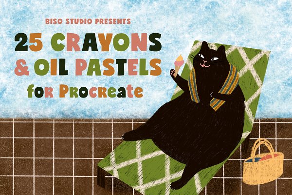 Download Crayons & Oil Pastels for Procreate