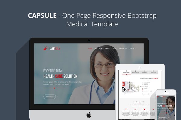 Download CAPSULE -Responsive Medical Template