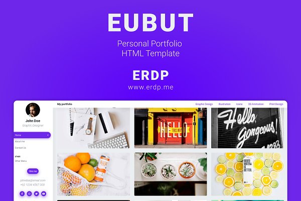 Download EUBUT - Portfolio HTML Template
