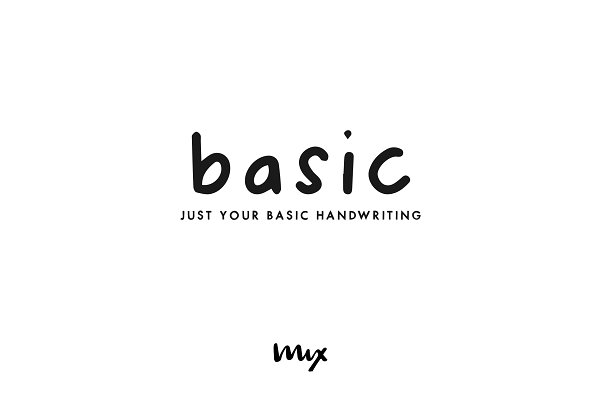 Download Basic — Just Your Basic Handwriting