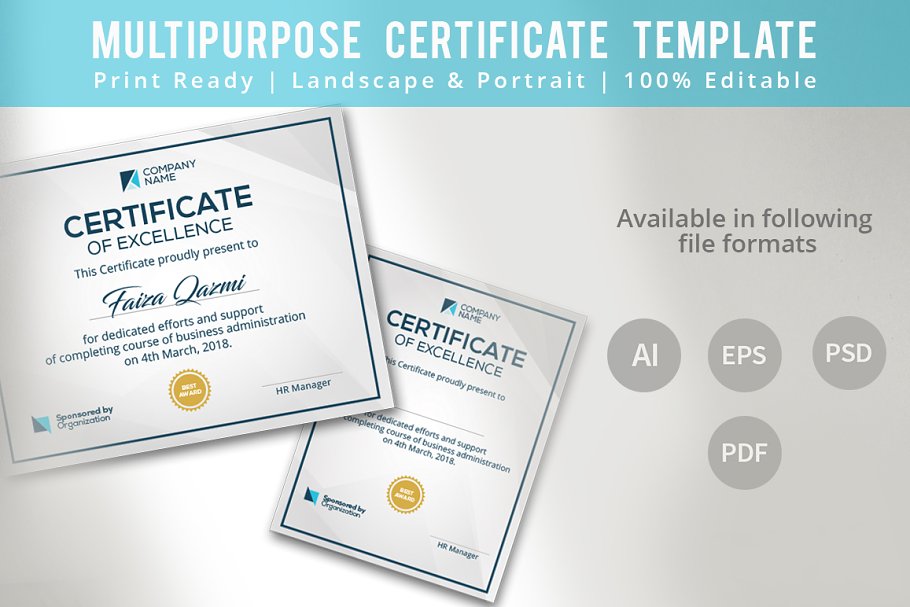 Download Corporate Certificate Template