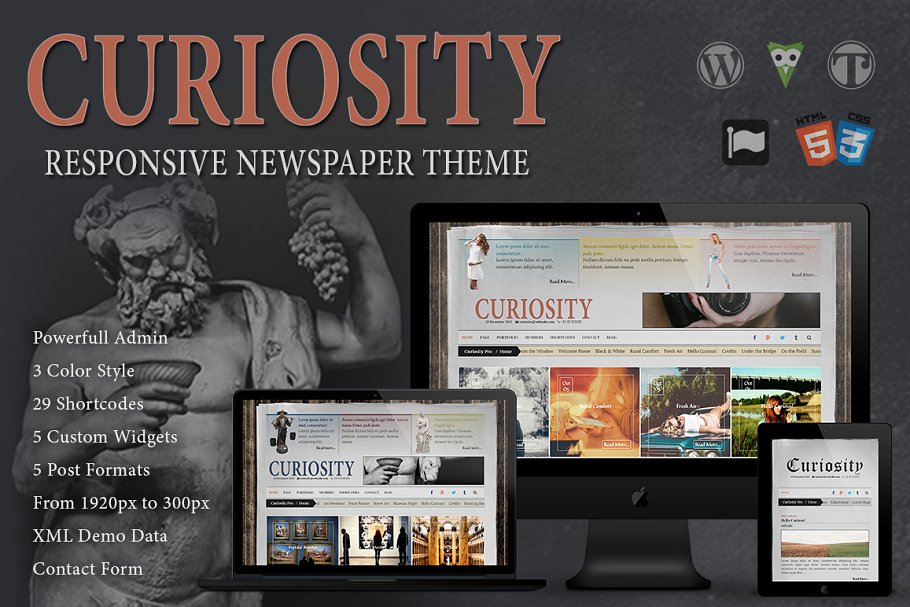 Download Curiosity Responsive Newspaper Theme