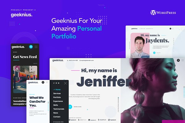 Download Geeknius - Portfolio WordPress