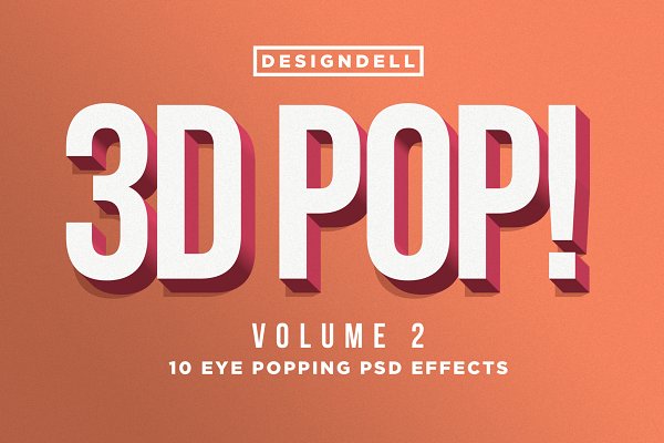 Download 3D POP! Photoshop Effects Vol. 2
