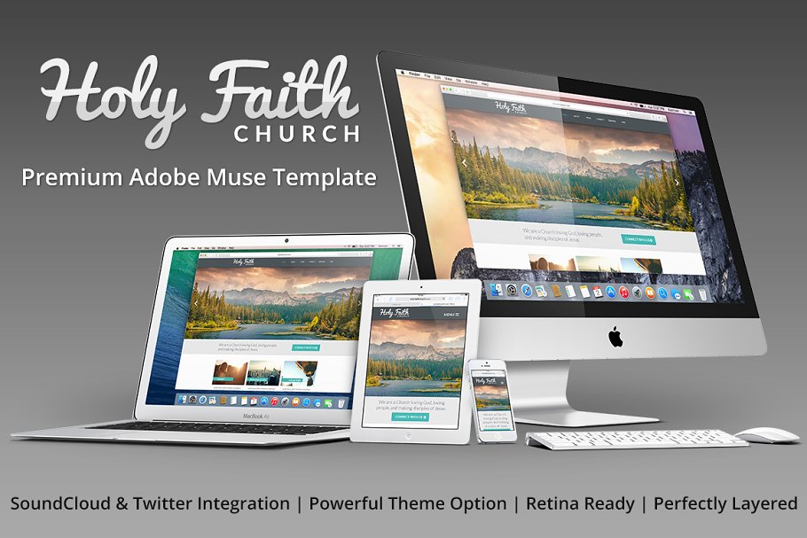 Download HolyFaith Multipurpose Muse Template