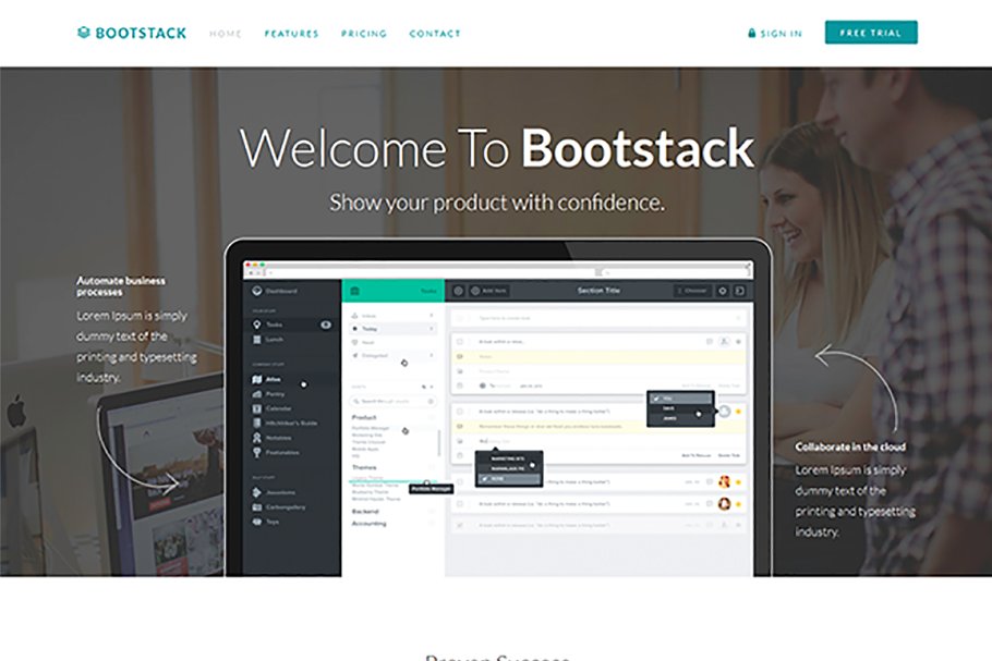 Download Bootstack - App Landing Page Theme