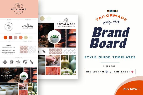 Download Brand Board Style Guide Templates