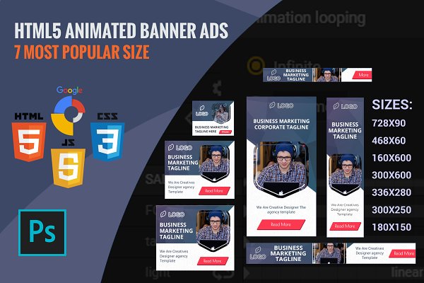 Download HTML5 Animated Banner Template V1