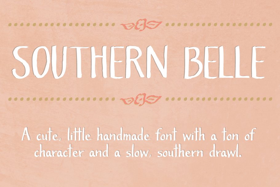 Download Southern Belle- A Cute Handmade Font