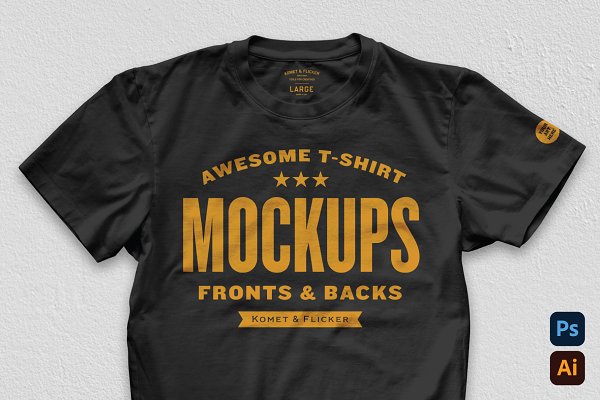 Download Realistic Blank T-shirt Mockups