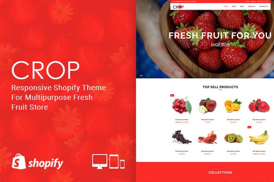 Download Crop - Fresh Fruit Shopify Theme
