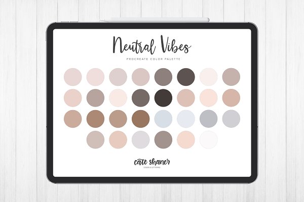 Download Neutral Vibes Procreate Palette