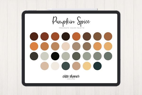 Download Pumpkin Spice Procreate Palette