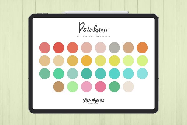 Download Rainbow Procreate Color Palette
