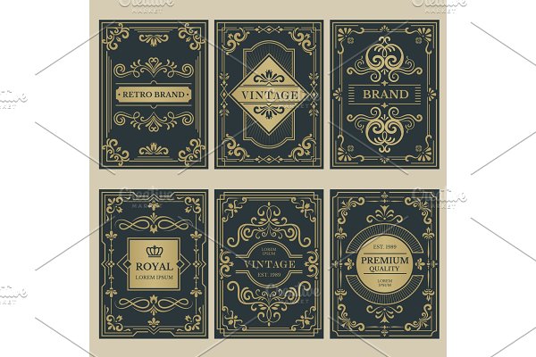 Download Crown vintage cards. Royal victorian