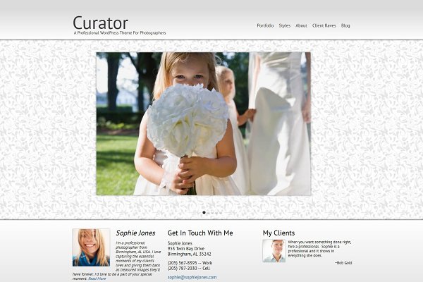 Download Curator Photography WordPress Theme