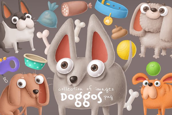 Download Funny dogs characters