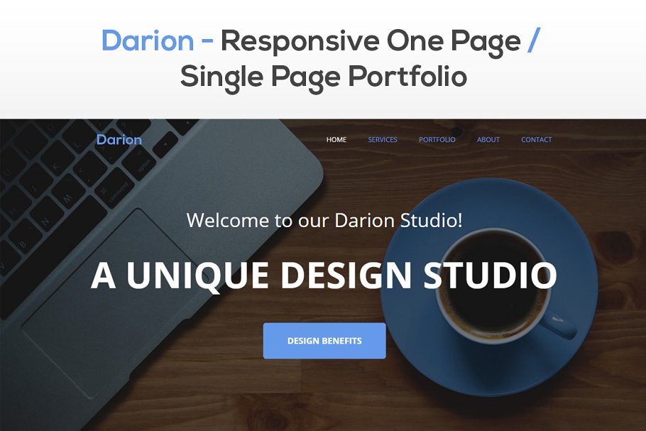 Download Darion - Responsive One Page Theme