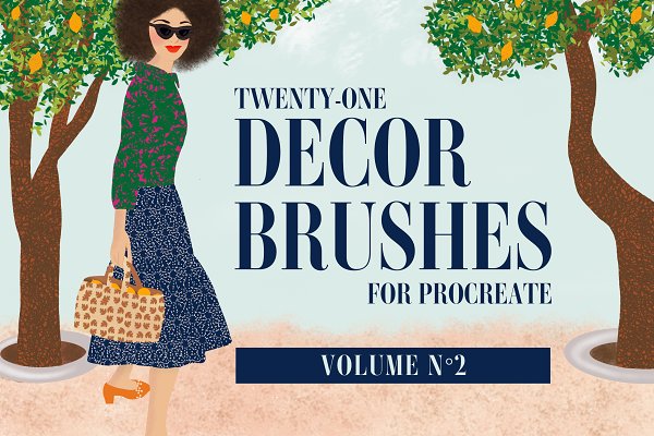 Download Decor Brushes for Procreate Vol. 2