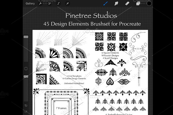 Download Procreate Design Elements .brushset