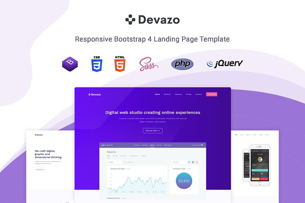 Download Devazo - Landing Page Template