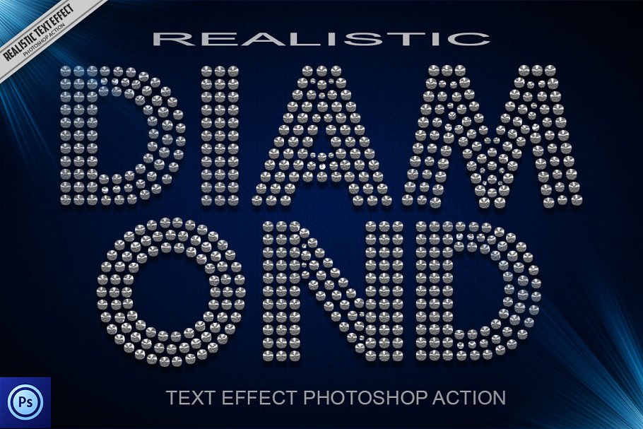 Download Diamond Text Effect Photoshop Action