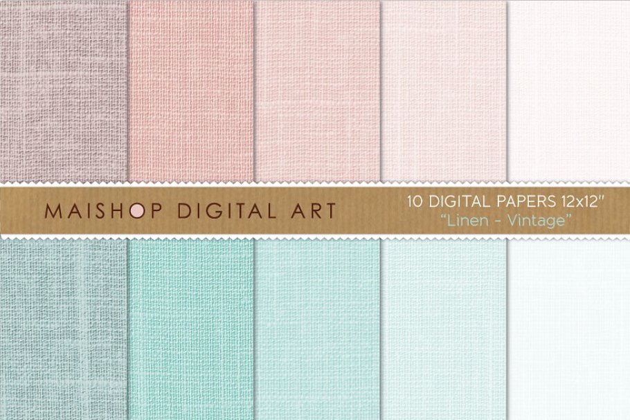 Download Digital Paper - Linen Vintage