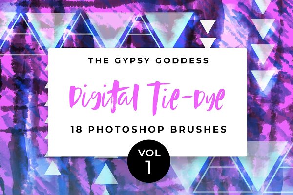 Download Digital Tie Dye Brushes Vol. 1