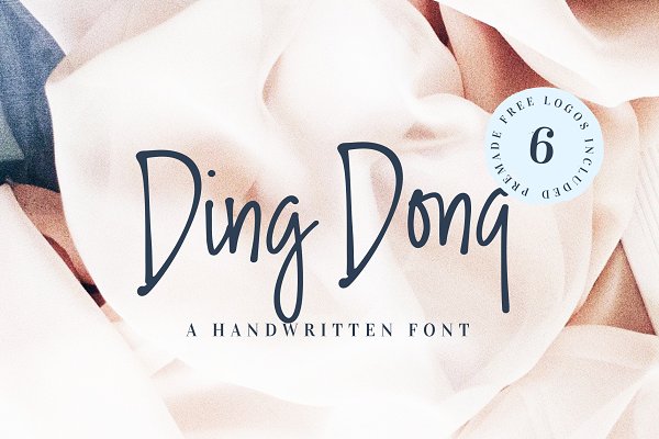 Download Ding Dong Handwritten Font + Logos