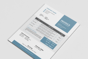 Download Elegant business Word invoice design