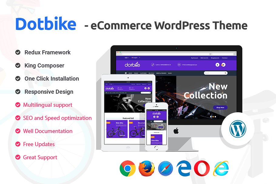 Download DotBike - eCommerce WordPress Theme