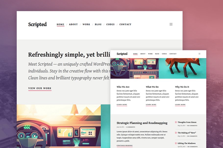 Download Scripted WordPress Theme
