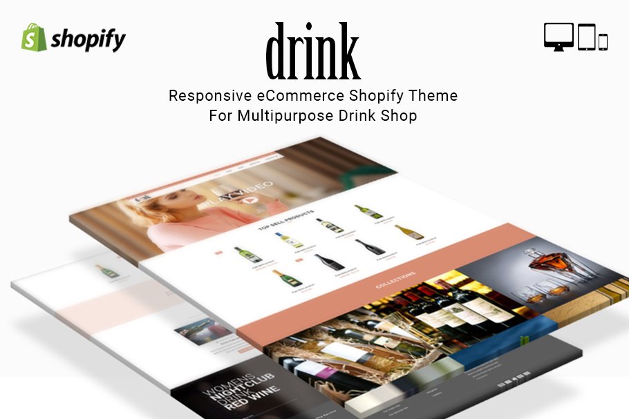 Download Drink Shop eCommerce Shopify Theme