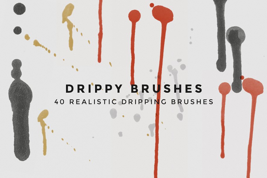 Download Drippy Brushes - 40 Dripping Brushes