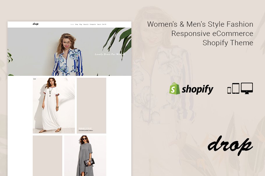 Download Drop Style Fashion Shopify Theme