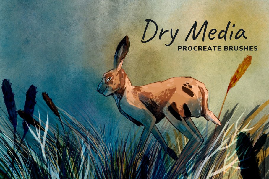 Download Dry Media Vol.1 Procreate Brushes