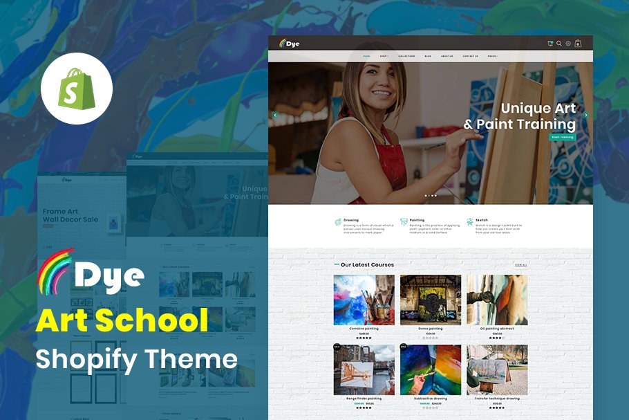 Download Dye Art School Shopify Theme