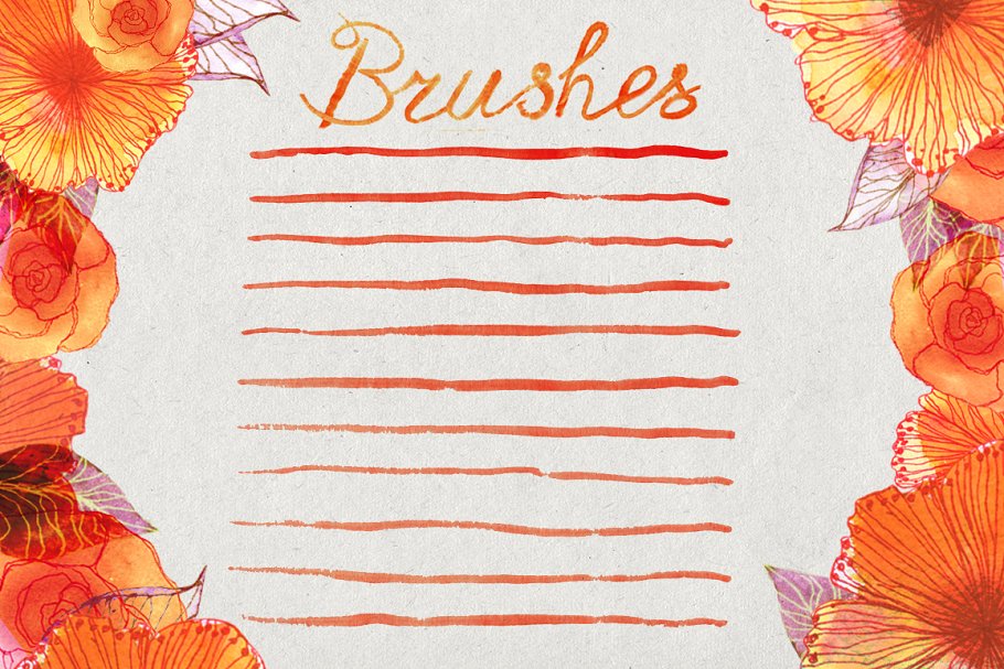 Download Illustrator watercolors brushes