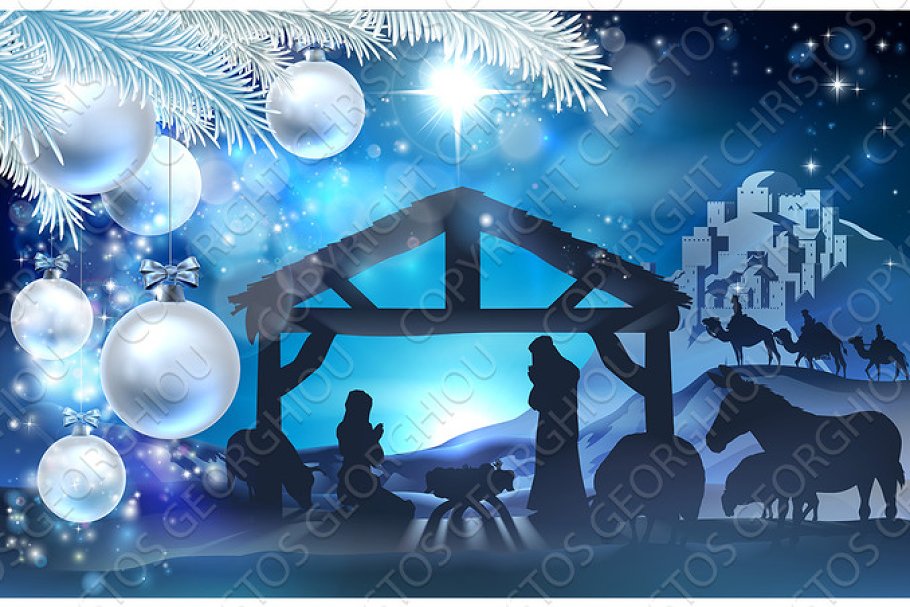 Download Nativity Christmas Abstract Background