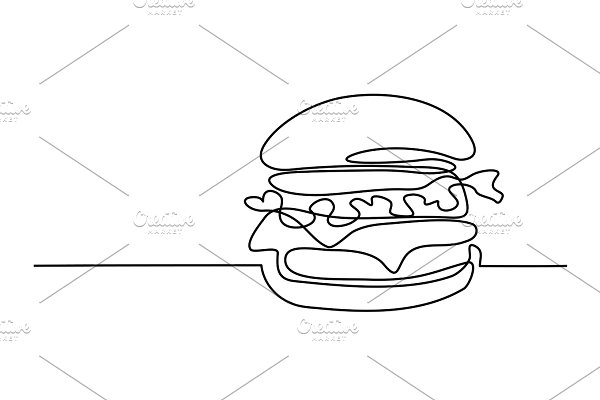 Download Big Hamburger with French fries