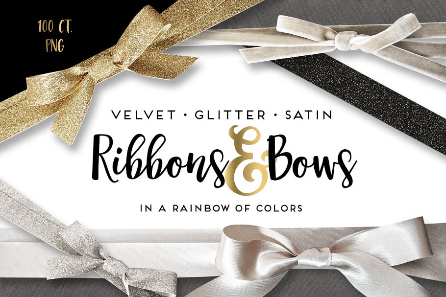 Download Velvet Satin Glitter Ribbons & Bows