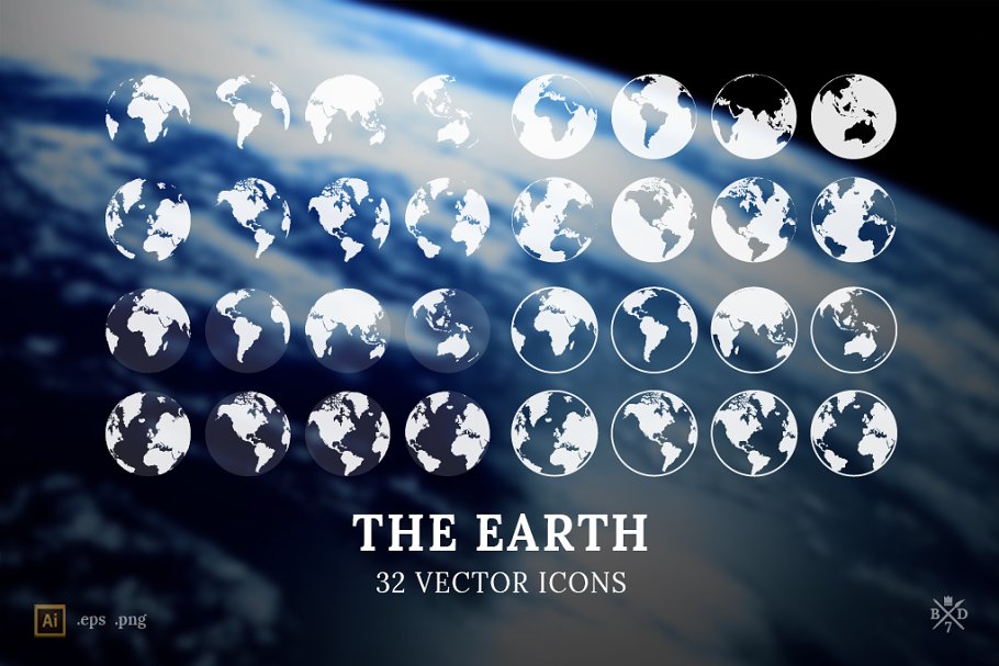 Download The Earth - 32 vector icons