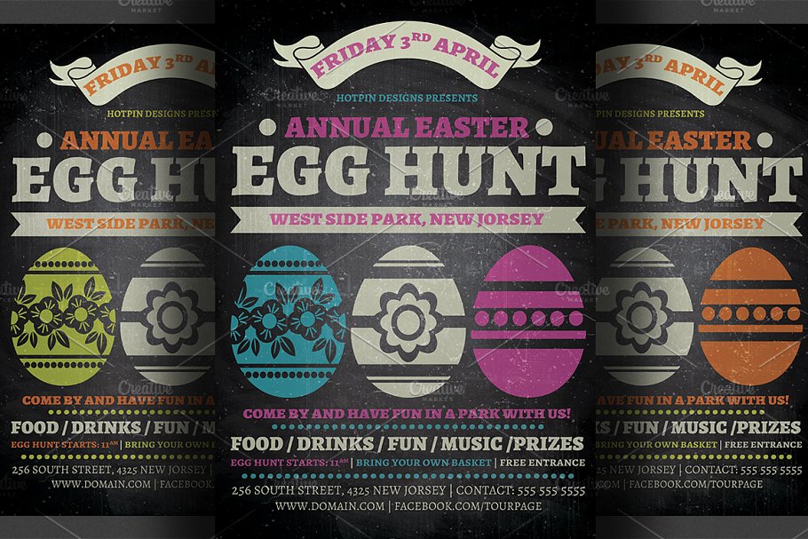 Download Easter Egg Hunt Flyer Template v2
