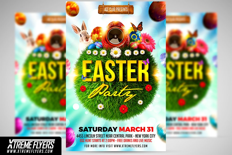 Download Easter Party Flyer Template
