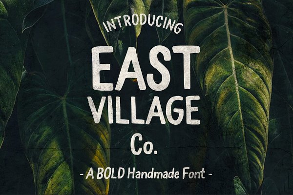 Download East Village Bold Handwritten Font