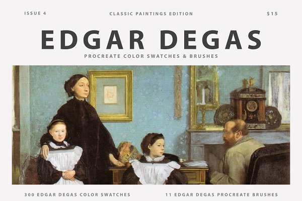 Download Edgar Degas Art Procreate Brushes