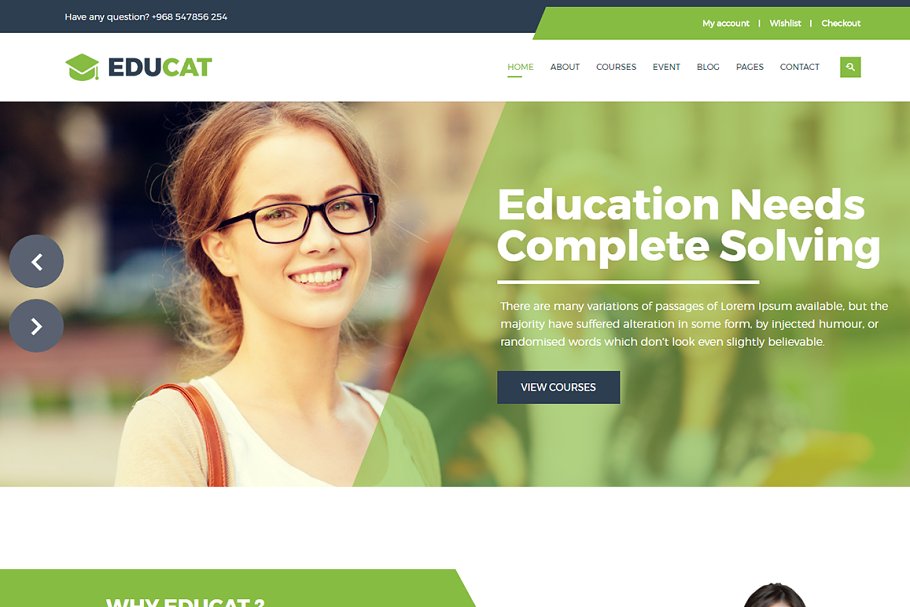 Download Educat – Education HTML Template+RTL